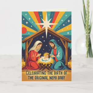 Carte Bébé Nepo Original Drôle de Noël