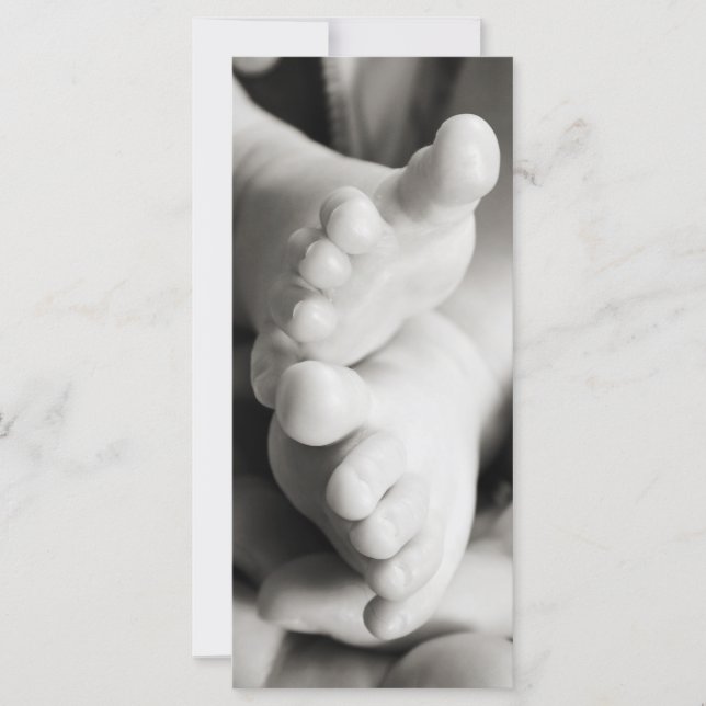 Carte Bébé orteils (Devant)