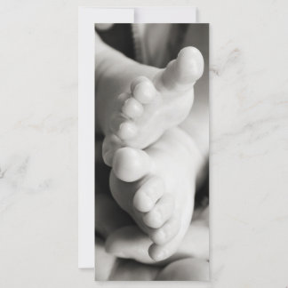 Carte Bébé orteils