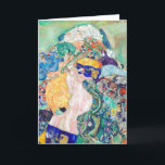 Carte Bébé par Gustav Klimt Peinture<br><div class="desc">Peintre impérial autrichien Gustav Klimt's chef-d'oeuvre : Baby</div>