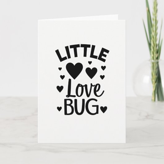 Carte Bébé Petit Insecte de l'Amour (Devant)