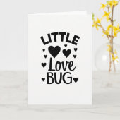 Carte Bébé Petit Insecte de l'Amour (Fleur jaune)