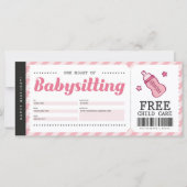 Carte Bébé Pink Coupon Certificat (Devant)