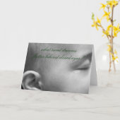 Carte Bébé rêve (Fleur jaune)