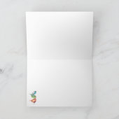 Carte Bébé Rhinoceros & Birdies Aquarelle Anniversaire (Intérieur)