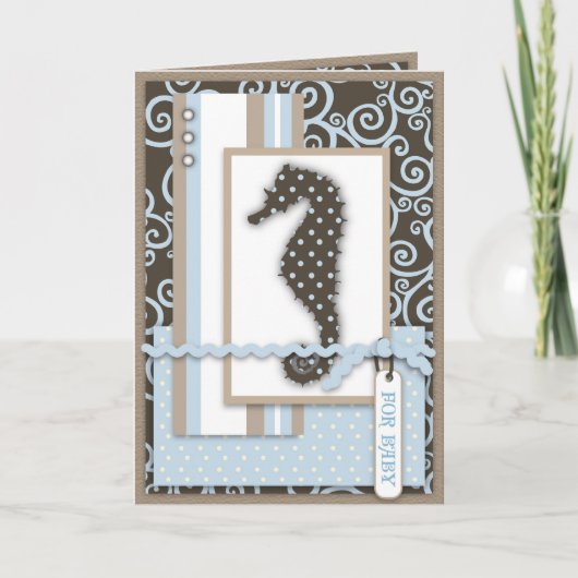 Carte bébé Seahorse (Devant)