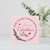 Carte Bébé Tu es la raison pour laquelle je souris toujo (Debout devant)