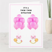 Carte Bébé Twins Félicats (Devant)