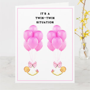 Carte Bébé Twins Félicats
