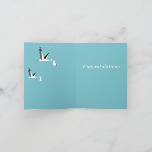 Carte Bébé Twins modifiable (Intérieur)