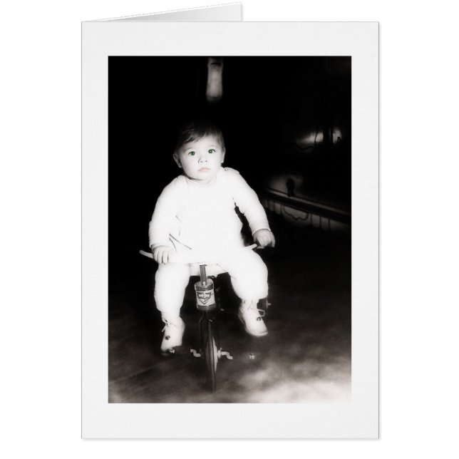 Carte bébé vintage (Devant)