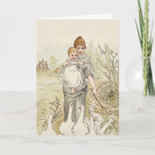 Carte Bébé Vintage (Devant)