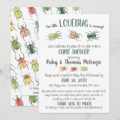 Carte Bébé Virtuelle Douche Amour Bugs Beetles (Devant / Derrière)