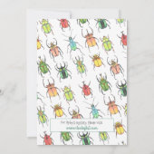 Carte Bébé Virtuelle Douche Amour Bugs Beetles (Dos)