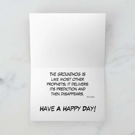 Carte Bébés de marmotte (Intérieur)