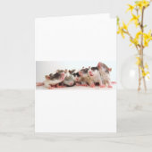 Carte Bébés idiots de garçon (Fleur jaune)