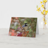 Carte Bécasseau à cou noir (Fleur jaune)