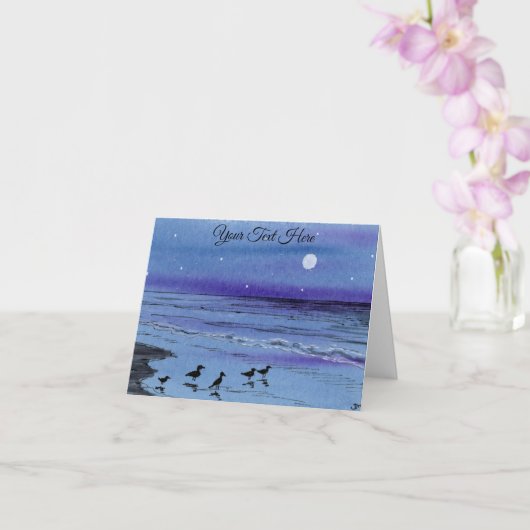 Carte Bécasseaux (Orchidée)