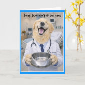 Carte Bedpan Help Get Well Card BPA-1 (Fleur jaune)
