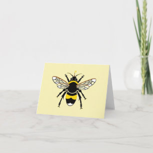 Carte BEE cool - Faune - Insecte - Jaune