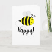 Carte "Bee Happy" Happy Bee Card (Devant)