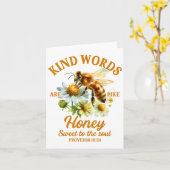 Carte Bee Kind Kindness Motivational Kind Words Are Like (Fleur jaune)