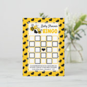 Carte Bee miel, Bingo Baby shower (Debout devant)