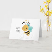 Carte Bee Mine Bumblebee Jaune Noir (Fleur jaune)
