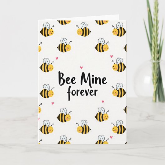 Carte Bee Mine Forever Love Card (Devant)