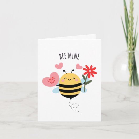 Carte Bee Mine Greeting Card (Devant)