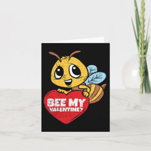 Carte Bee My Valentine Valentines Day Amour animal amusa