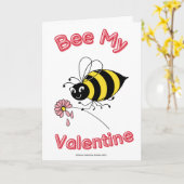 Carte Bee My Valentine's Day Card (Fleur jaune)