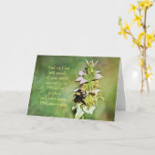 Carte Bee on Fleur sauvage Scripture Card Philippians 4: (Fleur jaune)