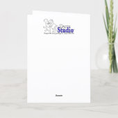 Carte Bee Skep Blank Notecard (Dos)