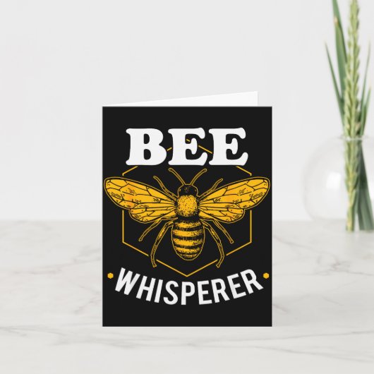 Carte Bee Whisperer - Funny Beekeeng & Beekeeper (Devant)