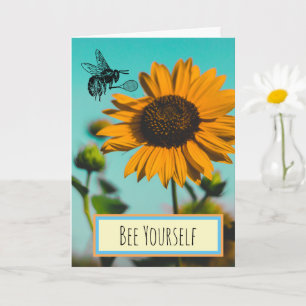Carte Bee Yourself Bumblebee Tennis