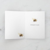 Carte Bee Yourself Gold Honey (Intérieur)