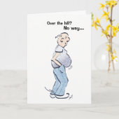 Carte Beer Belly Birthday Guy. (Fleur jaune)