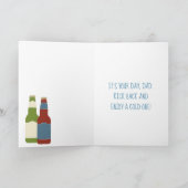 Carte Beer Bottle Hoppy Father's Day Card (Intérieur)