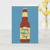 Carte Beer Bottle Hoppy Father's Day Card (Fleur jaune)