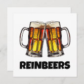 Carte Beer Christmas Reinbeers (Devant / Derrière)