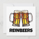 Carte Beer Christmas Reinbeers (Dos)