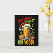Carte Beer Lover Noël (Fleur jaune)