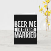 Carte Beer Me I'm Getting Married Groom Bachelor Party 1 (Fleur jaune)