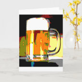 Carte Beer Mug (Fleur jaune)