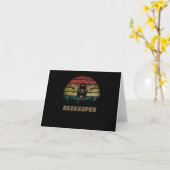 Carte Bees Retro Beekeeper Retro Bees (Fleur jaune)