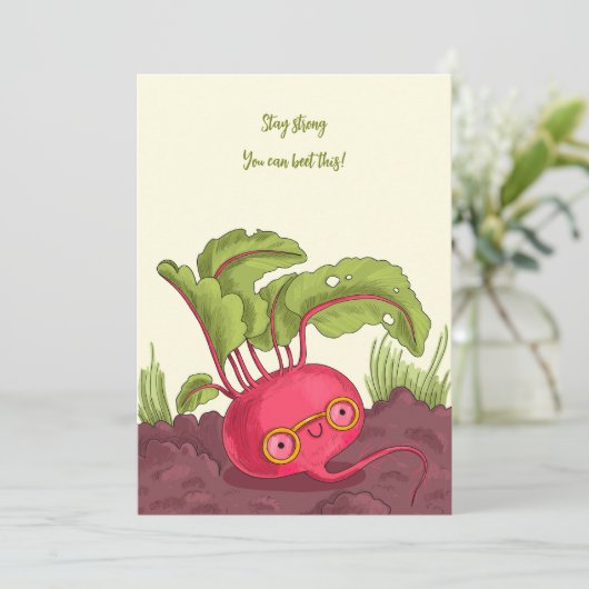Carte Beet Get Well Card (Debout devant)