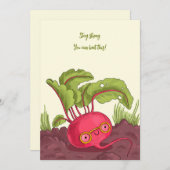 Carte Beet Get Well Card (Devant / Derrière)