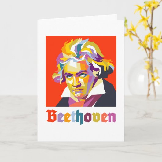 Carte Beethoven 2 (Fleur jaune)