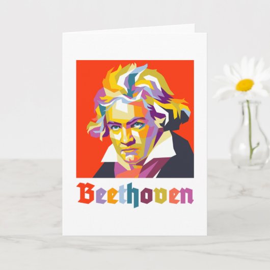 Carte Beethoven 2 (Petite plante)